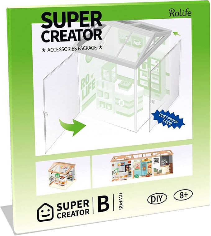 Rolife Dust Cover Door for Plastic Mini House Building Set P05