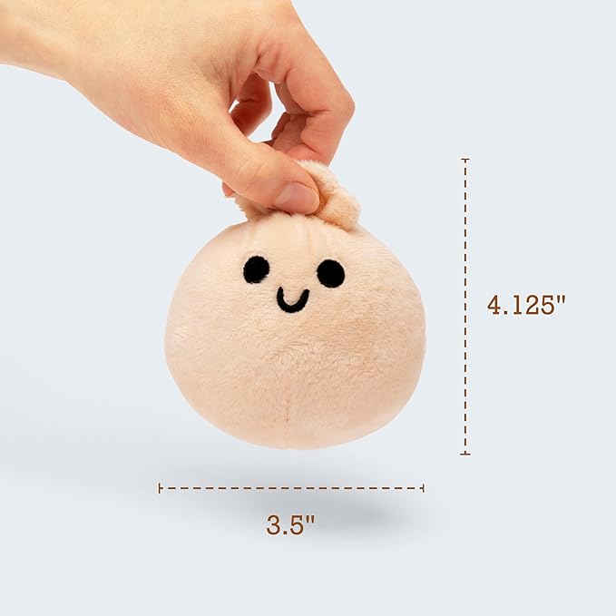 Emotional Support Dumplings by Relatable, Cuddly Stuffed Animals and Toys, Squishy Toys and Plushies, Great Gift Ideas for Loved Ones of All Ages, Includes 5 Plushies with Carrying Basket