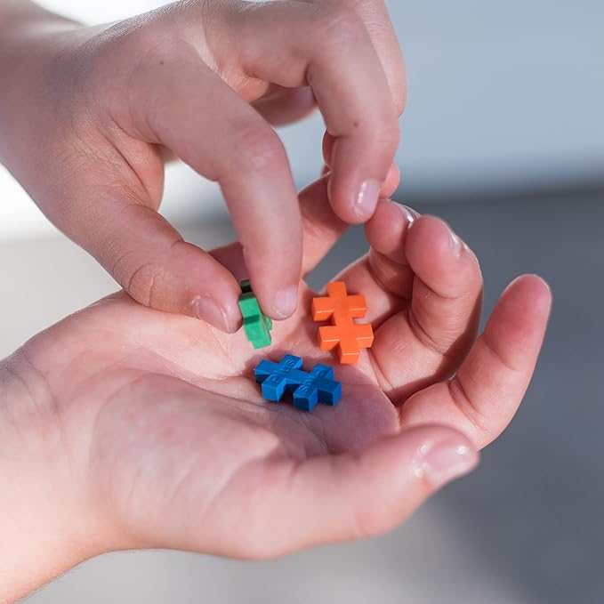 PLUS PLUS 70 Piece Interlocking Building Blocks for Kids, Open Ended Connecting Toys, STEM Bin Classroom Mini Manipulatives - Rainbow Mix Play Tube