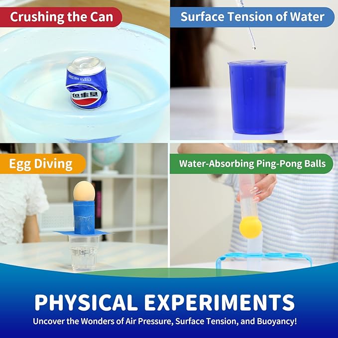 BATURU 270+ Science Experiments Kit for Kids Age 5-12, STEM Science Kit with Volcano, Crystal Growing & Gem Dig, Easter Basket Stuffers & Birthday Gifts, Homeschool Learning Toy