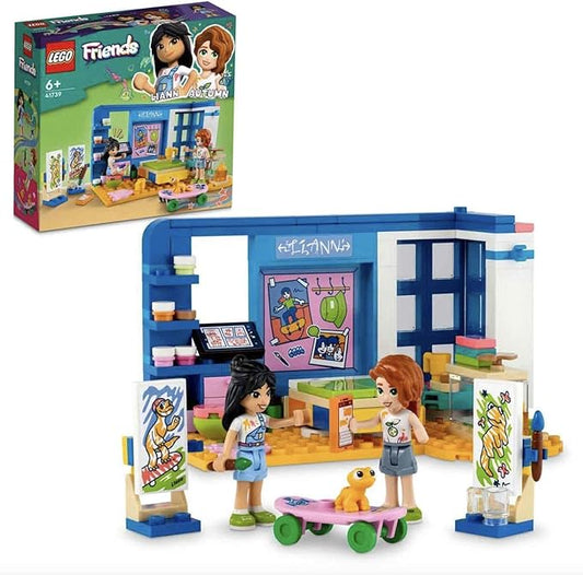 Lego Friends Liann's Room 41739, Art-Themed Bedroom Playset with Liann & Autumn Mini-Dolls, Collectible Toy for Girls and Boys 6 Plus Years Old