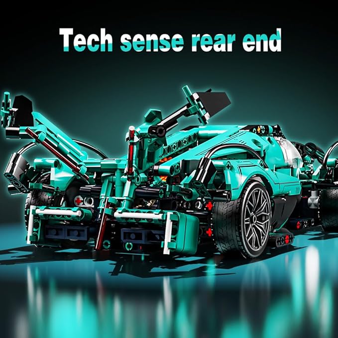 Mesiondy 1:14 MOC Sports Car Building Blocks Toys Boys or Adults Kits, Building Set Raceing Car Model,Cars for Boys Age 12-16 8-14,(1039 Pieces)