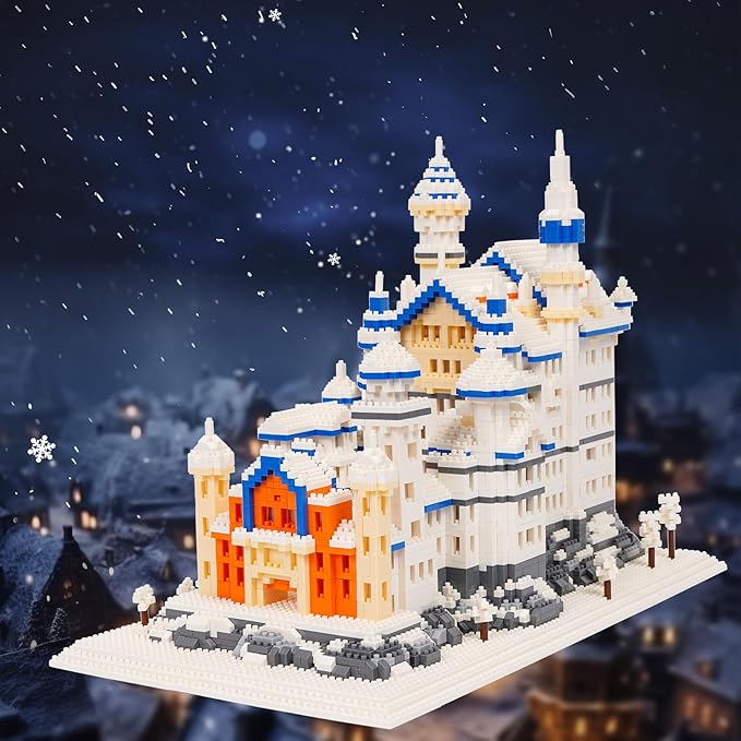 Building Block Set, Famous World Architecture Model Micro Building Blocks Neuschwanstein Castle Creative Building Blocks 4200 PCS