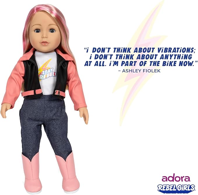 Adora 18 Inch Rebel Girls Doll Collection - Inspired by Good Night Stories Rebel Girl Books, Soft Movable Body with Realistic Features - Gift for Kids Ages 6 and Up - Champion