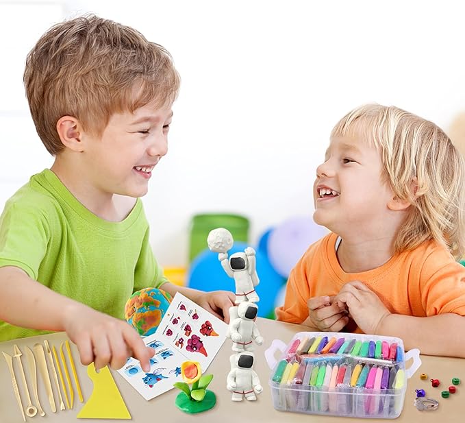 Polymer Clay 110 Colors Oven Bake Clay Non-Toxic Modeling Clay for Kids 215 Pcs Baking Clay Set with Sculpting Tools Non-Sticky Clay Kit for Adults Beginners Art Craft