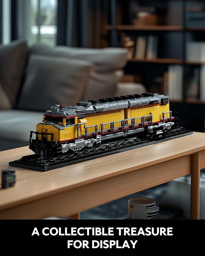 Nifeliz DDA40X Locomotive Building Set with Base, Collectible Steam Train Building Toy Model for Adult Train Lovers, Ideal Gift for Home Décor (1603 PCS, NF10296)