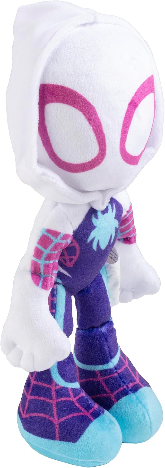 Marvel Spidey and His Amazing Friends 8" Gwen Stacy Ghost Spider Plush - Spider-Man Stuffed Animal Toy Figure - Officially Licensed - Spider-Verse Valentine's Day Gift for Kids, Boys, Girls - 8 Inches