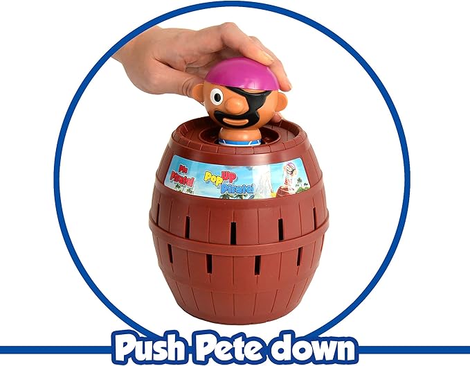 TOMY Pop Up Pirate Board Game - Swashbuckling Kids Games for Family Game Night - Christmas Gifts for Kids Fun Christmas Games and Ideas for Holiday Gifts - Family Board Games for Kids Ages 4 and Up