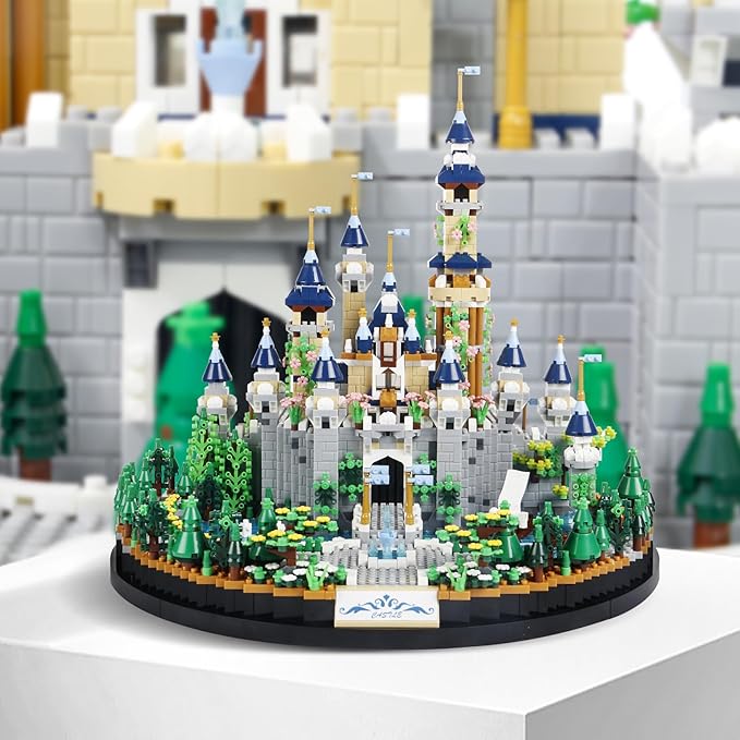 Castle Building Blocks kit, (3600pcs) Princess Castle Toys Playset for Adult, Medieval Fairytale Castle Model,Collectible Mini Blocks Castle Building Set for Women and Girls 10 12 14+