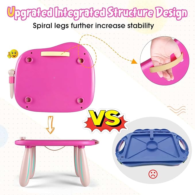 Smasiagon Toddler Girl Toys Age 1-2 Year Old Boys Girls, Magnetic Drawing Pad Doodle Board Educational Learning Toys for 1 2 3 Year Old Boys Girls Gifts Christmas Birthday Gifts (Pink)