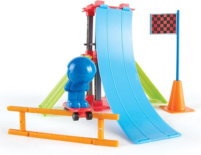 Learning Resources Skate Park Engineering & Design Building Set, Engineering Toy, STEM toy, Science for Kids, Fun Science Toy, 43 Pieces, Ages 5+