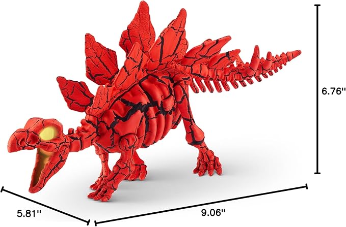 Robo Alive Volcano Dino Fossil Find Stegosaurus by ZURU Boys Age 5+ Dig and Discover, STEM -Excavate Prehistoric Fossils, Educational Toys, Great Science Kit Gift (Stegosaurus)