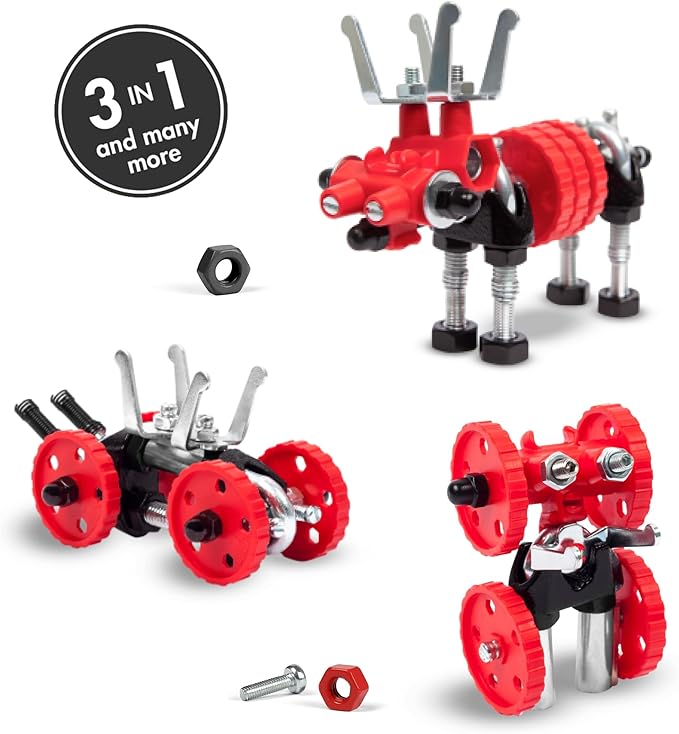 Stem Building Toys, Educational Build Your Own Robot Toy for Kids Age 6 7 8 9+ Year Old Boys and Girls, Animal Stem Toys Engineering Kit, Construction Toys Steam Gift - Moose