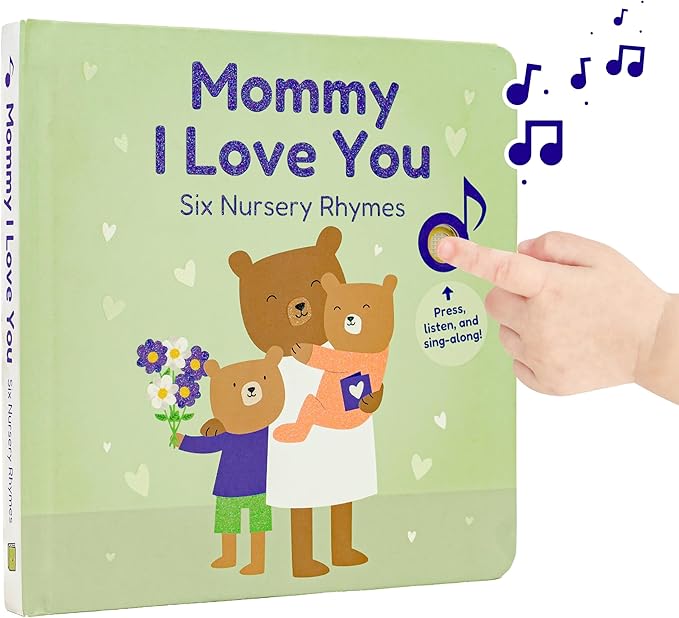 Cali's Books Mommy I Love You - Musical Book for Toddlers 1-3 with Nursery Rhymes to Celebrate Mom - Interactive Sound Book - Mommy and Me Gifts
