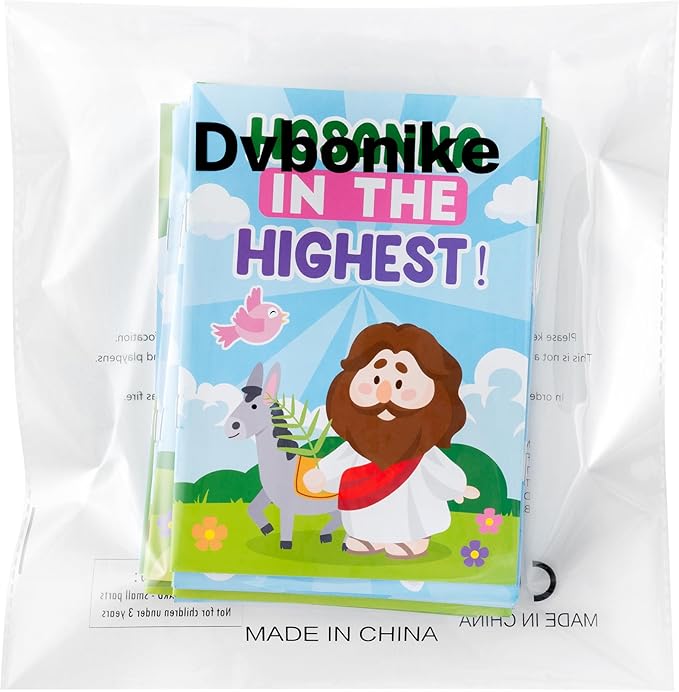 Dvbonike 24Pcs Easter Religious Coloring Books - Christian DIY Color-in Pages Booklet Bulk Drawing Easter Theme Activity Party Supplies for School Classroom Rewards Holiday Artwork Gift