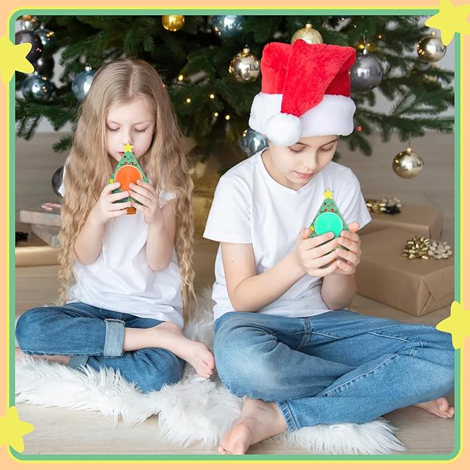 Tioncy 24 Pack Christmas Air Dry Clay Kit Gifts for Kids Christmas Goodie Bag Stuffers Christmas Classroom Prizes Bulk Christmas Stocking Stuffers Modeling Clay Kids Art Crafts Gift for Xmas