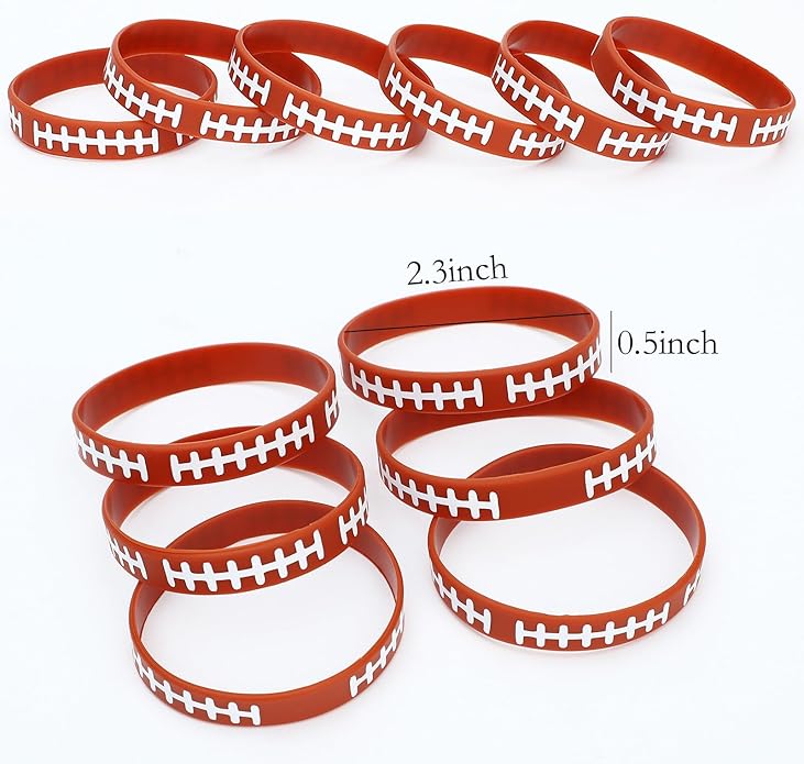 SOTOGO 48 Pieces Bracelets Multicolor Silicone Stretch Wristbands for Christmas Birthday Party Supplies
