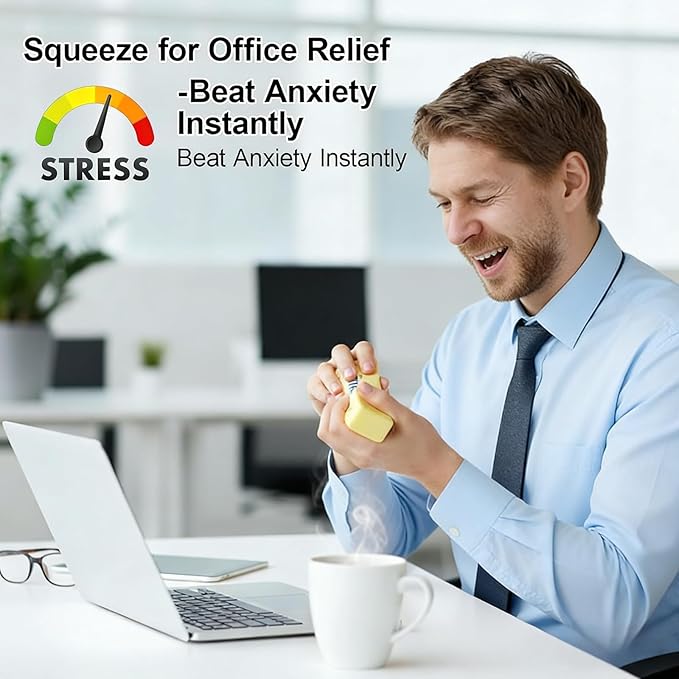 Slow Rebound Cute Butter Squeeze Stress Balls, 2026 New Squeeze Ball Realistic Butter Stick Soft Squeeze Toys, Upgrade Stress Relief Fidget Toys Wet Slow Rebound Stress Relief Toy (1, Yellow) (2Pcs)