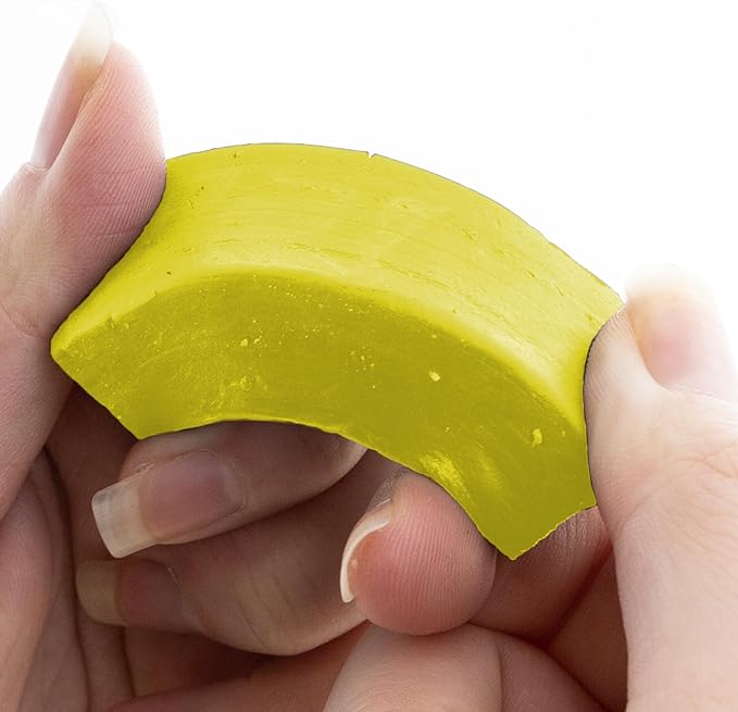 BAZIC Modeling Clay Yellow Color 1 LB, Modeling Dough Art Craft Non Toxic Gift for Artist Kids, Bulk for Classroom, 2-Pack