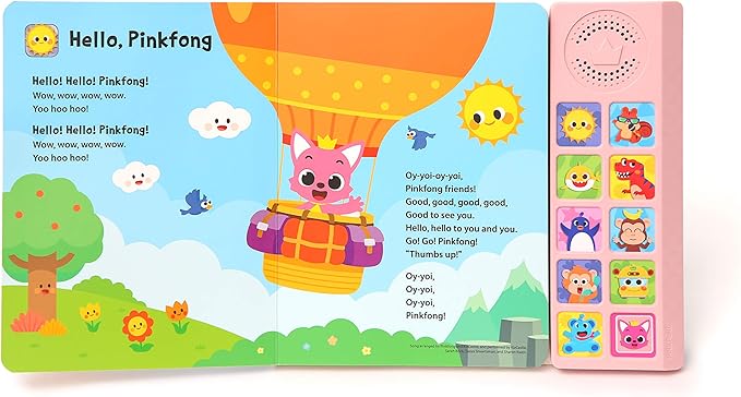 Pinkfong Sing-Alongs 10 Button Sound Book | Baby Shark Toys | Learning & Education Toys | Interactive Baby Books for Toddlers 1-3 | Gifts for Boys & Girls