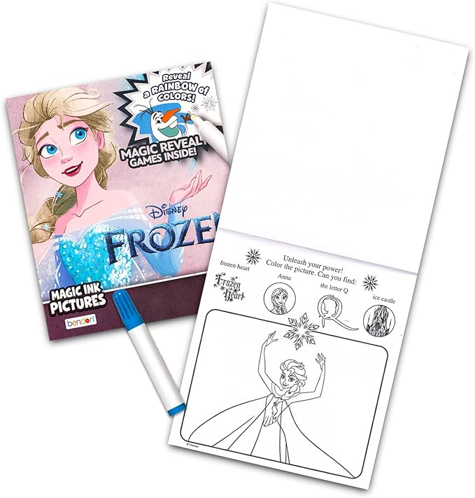 12 Mess Free Imagine Ink Coloring Book Set for Kids - Bulk Bundle with 12 No Mess Coloring Books, Barn Bots Stickers and Door Hanger (Paw Patrol, Princess, Mickey, Minnie, Spidey, Peppa Pig)