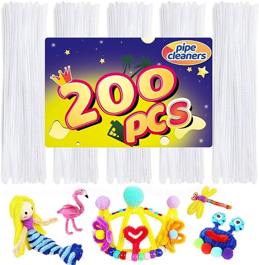 Pipe Cleaners, Pipe Cleaners Craft, Arts and Crafts, Crafts, Craft Supplies, Art Supplies (White)…