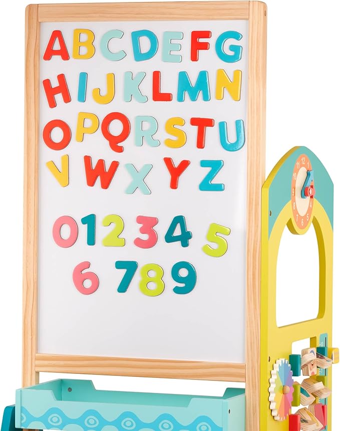 B. toys- B. play – School Play Set – Whiteboard & Chalkboard – 36 Magnetic Letters & Numbers- 11 Educational & Interactive Activities- Schoolhouse Fun"3 Years +