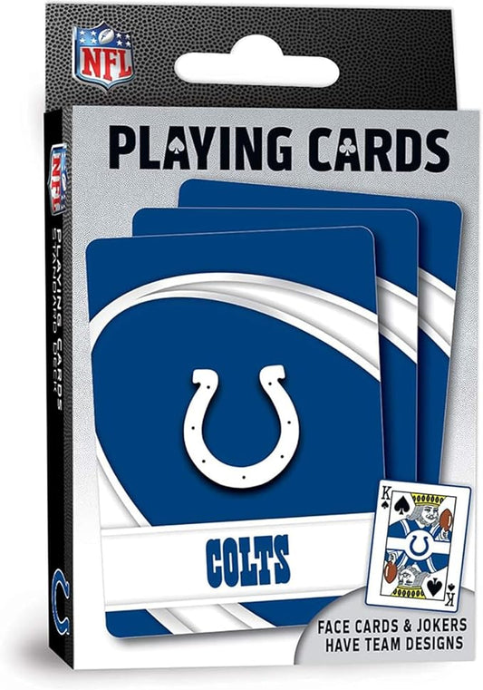 MasterPieces - NFL Playing Cards, Officially Licensed Indianapolis Colts Football Deck, Family Games for Adults and Kids, Standard Index