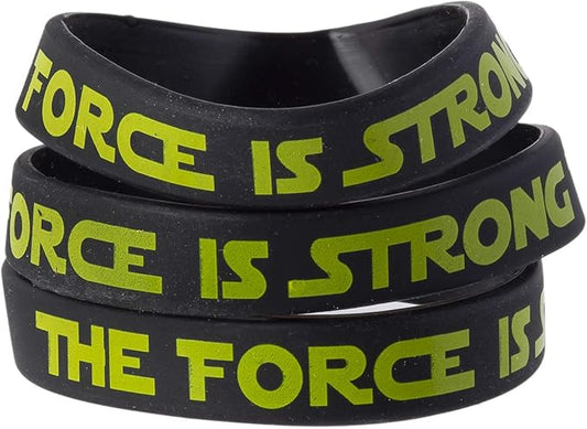 The Force Party Favors Bands, Galaxy Wars Theme Birthday Supplies Goody Bag Kids Teen Tween Size Wrist Bracelets for Boys Girls - Rubber Band Bracelets - Silicone Bracelets for Girls (24 Pack)