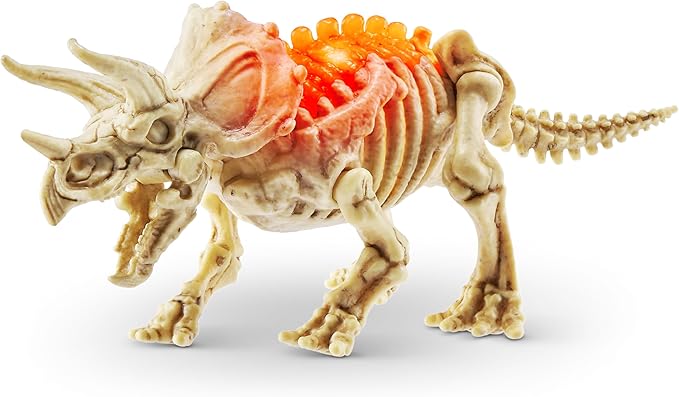 Robo Alive Mini Dino Fossil Find (2 Pack, Mosasaur & Triceratops) by ZURU Boys 5+ Dig and Discover, STEM, Excavate Prehistoric Fossils, Educational Toys, Great Science Kit Gift for Girls and Boy