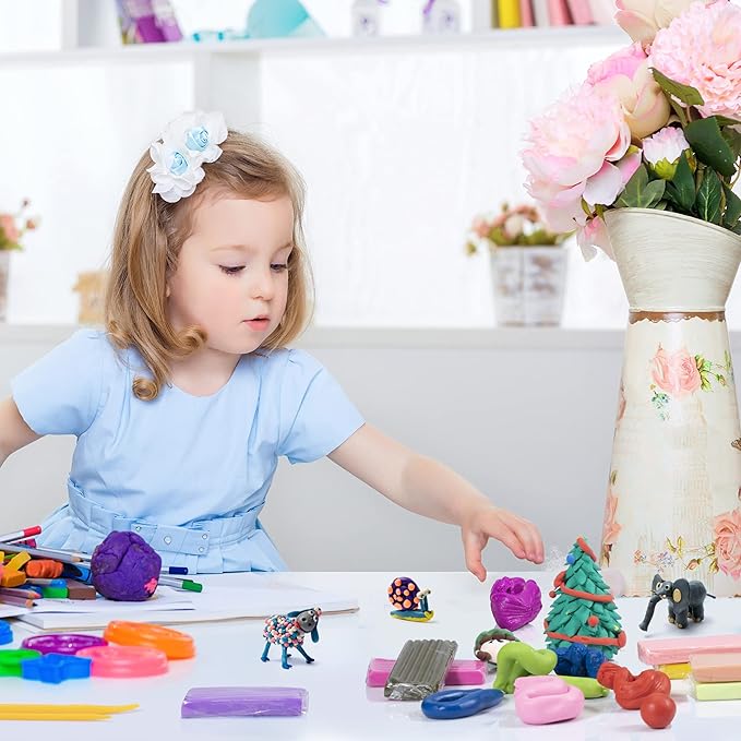 Polymer Clay 72 Colors,Large Sculpting Clay Modeling Clay Model Baking Clay,Sculpting Tools and Accessories Teaching is a Holiday Clay for Kids, Adults,Beginners…
