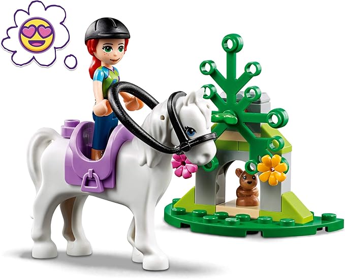 LEGO Friends Mia's Horse Trailer 41371 Building Kit with Mia and Emma Mini Dolls Includes Toy Truck, Horse, and Rabbit for Creative Play (216 Pieces)