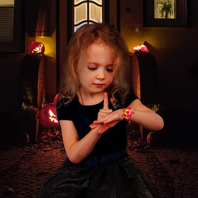 SCIONE LED Light Up Bracelets 25 Pack Party Favors for Kids 4-8 8-12 Goodie Bags Stuffers Glow in The Dark Party Supplies Return Gifts for Kids Classroom Prizes Exchange Birthday Party Favors