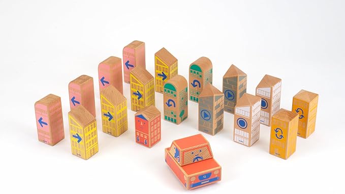 Cody Block Record & Play Expansion Set, Educational Wooden Building Blocks and Car STEM Toys for Preschool Kids Ages 7+