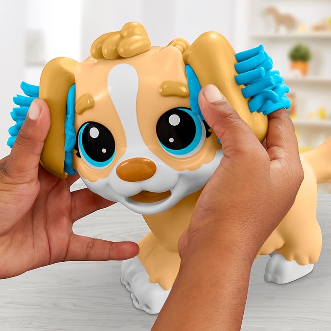 Play-Doh Care 'n Carry Vet Playset for Kids 3 Years and Up with Toy Dog, Storage, 10 Tools, and 5 Modeling Compound Colors, Non-Toxic