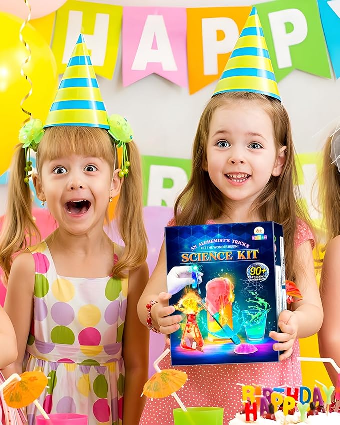 Science Kits for Kids Age 4-12, Stem Toys with 90 Science Experiments, Steam Project Learning Educational Toys Gifts for Christmas & Birthday, Chemistry Activity Set for 4+ Years Old Boys Girls