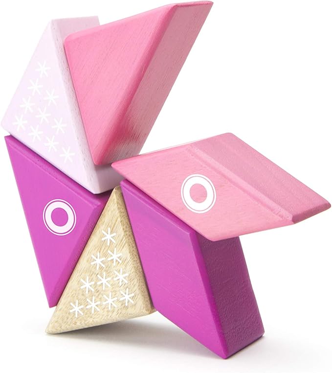 6 Piece Tegu Travel Pal Magnetic Wooden Block Set, Kitty