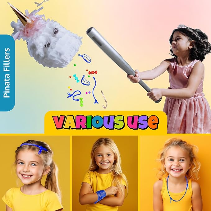 UpBrands 12-Pack Blue 7-Inch Zipper Bracelets – Ocean-Inspired Fidget Party Favors for World Oceans Day, Bulk Sensory Toys, and Peaceful Accessories for Kids