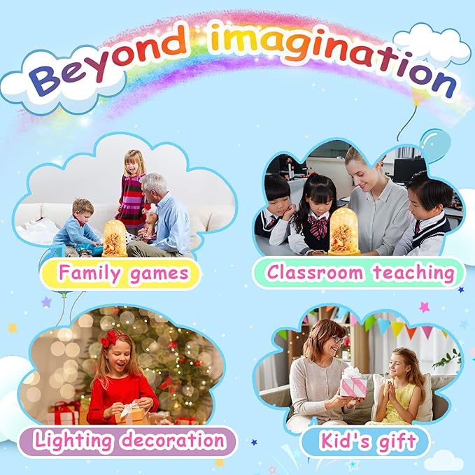 HONGID Make Your Own Unicorn Night Light - Unicorn Craft Kit for Kids,Unicorn Toys for Girls,Kids Christmas Gifts for Teen Girls Age 3+