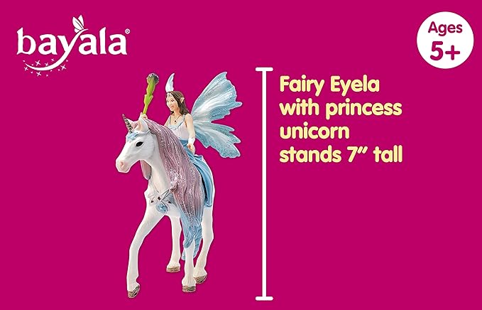 Schleich bayala Fairy Princess Eyela with Sparkly Unicorn Toy from The Princess and the Movie for Kids Ages 5-12