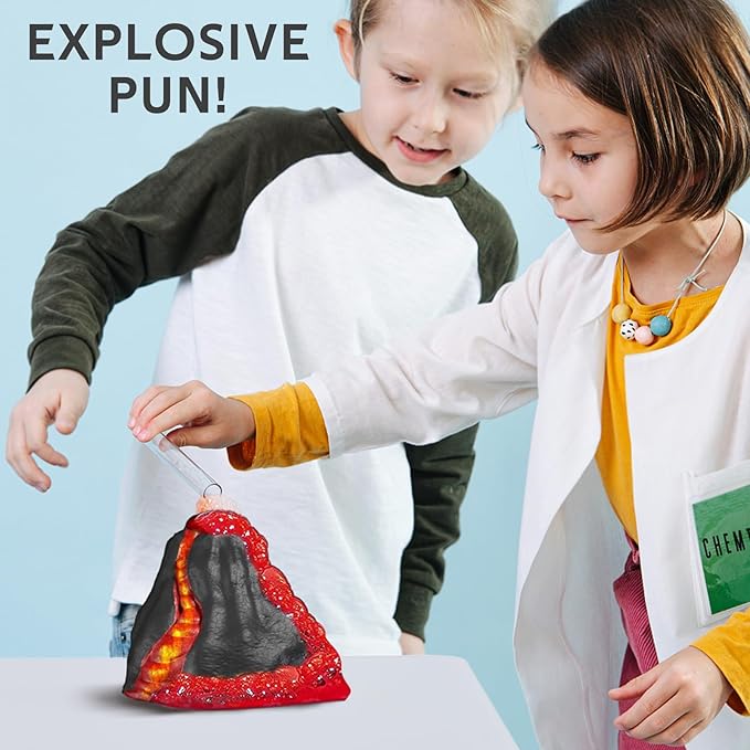 Science Kit, Volcano Kit for Kids Age 5-7 6-8-12 Boys Girls Kids Toys, Crystal Earth Moon Mars Science Kit, Dig Kits & Gemstones, STEM Project Toy for Boys and Girls Perfect Birthday
