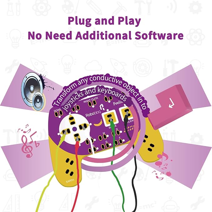 STEM Toys, Science Kits for Kids Age 6+, Circuit Board for Kids, Simple Circuit Kit, Learning Primary Circuit Toy, Use Any Conductor and Hand to Form A Circuit, Invention Kit for Everyone