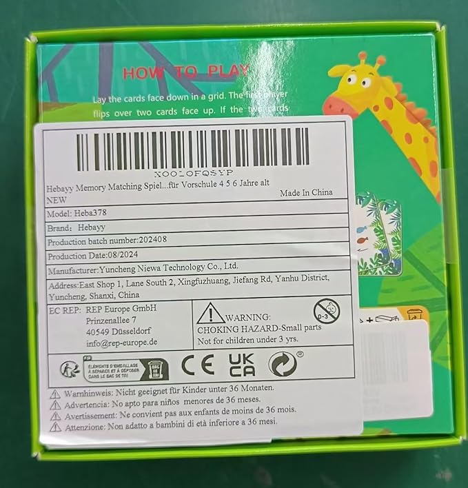 Memory Matching Game, 72 PCS Nature Theme Matching Cards for Toddlers 36 Pairs Memory Cards for Preschool 4 5 6 Years Old