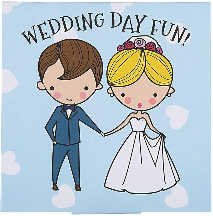 Color Your Own Wedding Kids Table Activity Set 12Pc - Crafts for Kids and Fun Home Activities