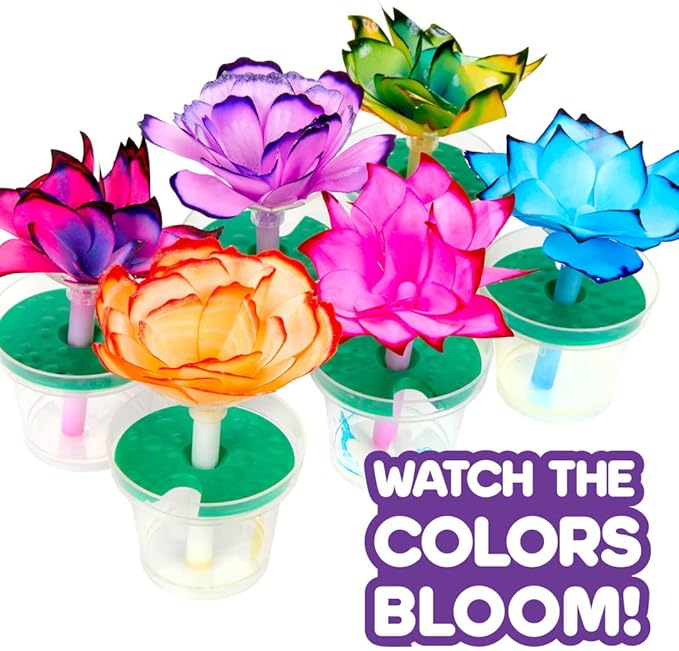 Crayola Paper Flower Science Kit, Color Changing Flowers, Gift for Kids Ages 7, 8, 9, 10
