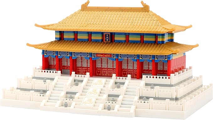 Chinese Architecture Micro Building Blocks Set Hall of Supreme Harmony Collection Model for Display 2166PCS Creative Toy Building Sets for Adults and Kids Age 14+