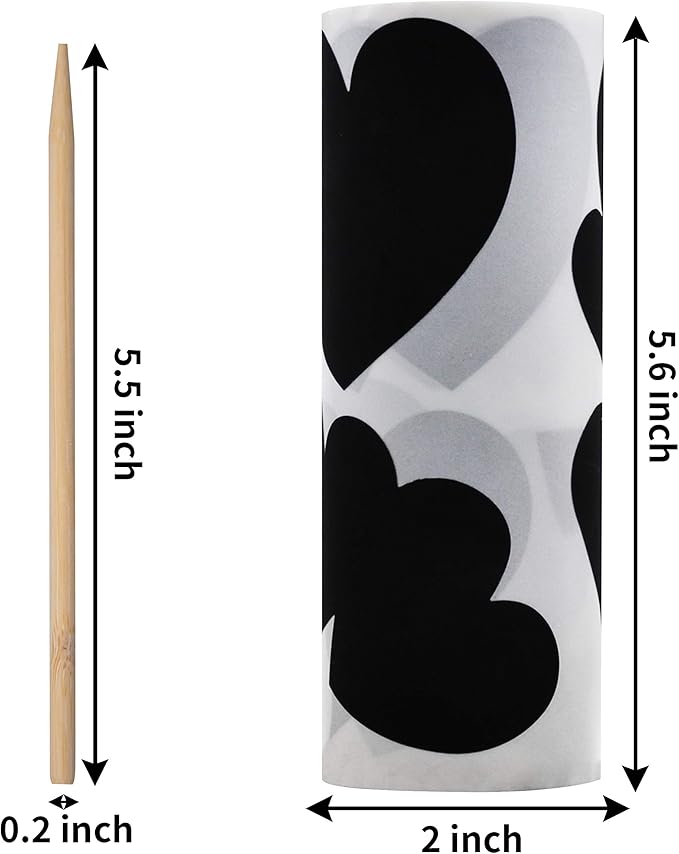 JOYIN Valentines Day Gift Cards in Heart Shape Scratch Sticker Roll, Art and Craft for Kids Party Favor, Classroom Exchange Prizes, Valentine’s Greeting Cards