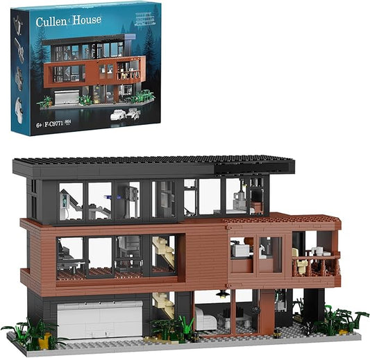 House Building Set Compatible with Lego Architecture Blocks Romance Films Fans House Creative Present for Adult Halloween Christmas Valentine (864 Pcs)
