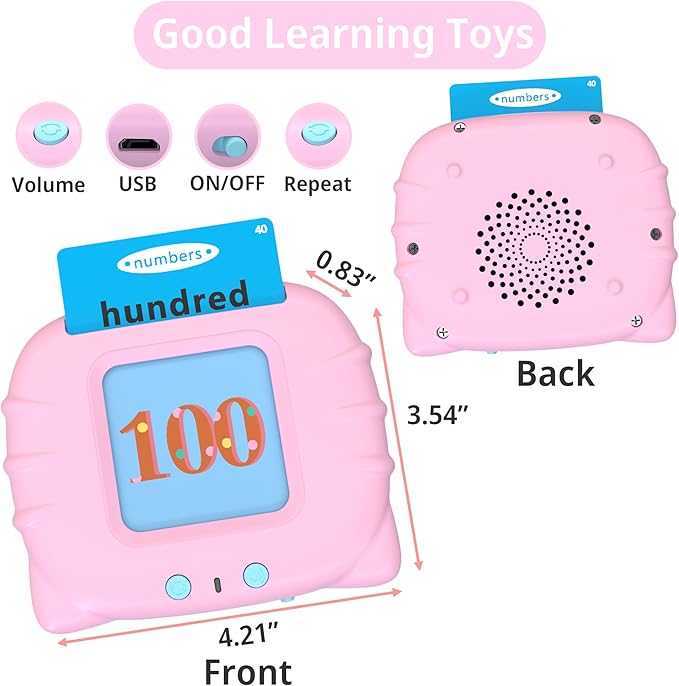 Pocket Speech Therapy Toys,Alphabet Flash Cards for Toddlers with 510 Sight Words, ABC Learning Resources Toys, Autism Sensory Toys for Autistic Children, Preschool Educational Montessori Toys