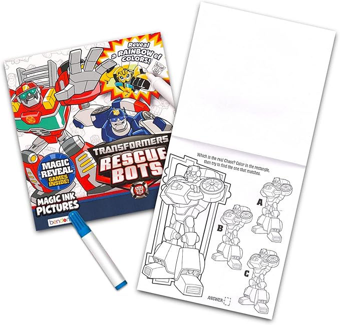 12 Mess Free Imagine Ink Coloring Book Set for Kids - Bulk Bundle with 12 No Mess Coloring Books, Barn Bots Stickers and Door Hanger (Paw Patrol, Princess, Mickey, Minnie, Spidey, Peppa Pig)